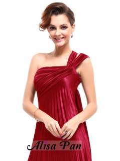 NWT One Shoulder Red Ruffles Formal Gown 09320 US Size 6   HE09320RD08