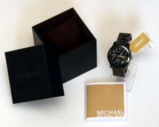 MICHAEL KORS Black Ceramic Chrono Bracelet Watch MK5162  