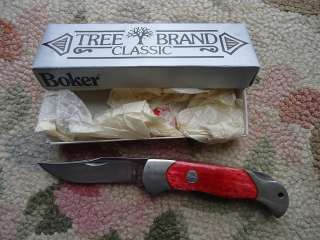 vintage Boker lockback knife NIB # 20020 bone  