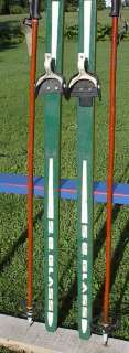 Cross Country 75 Skis 3 pin 195 cm Pole JARVINEN WAXLES  