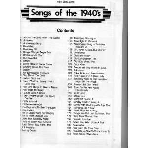 Songs of the 40s ; the Decade Series; Piano; Vocal; Guitar  