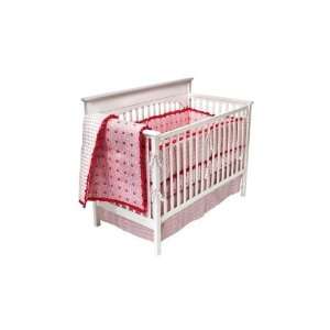  DwellStudio® Coral Pink/White Medallion Crib Skirt Baby