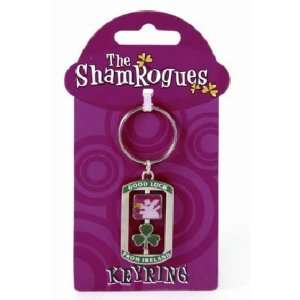  Shamrogue Double Spinner Pig Key Chain Automotive