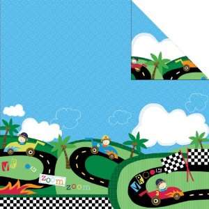 Monkey Adventures Double Sided Paper 12X12 Racing Monkeys (25 Pack)