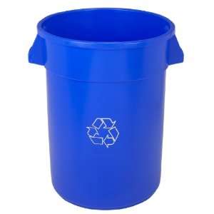 Continental 4444 1 44 Gallon Huskee Recycling Container, Round, Blue 