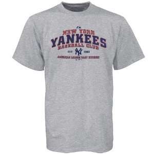  Majestic New York Yankees Ash Fan Club T shirt Sports 