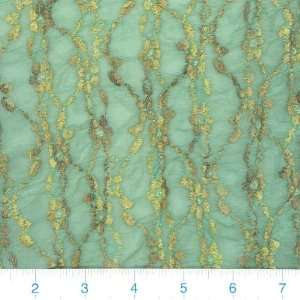  54 Wide Stretch Lace Floral Jade Fabric By The Yard 