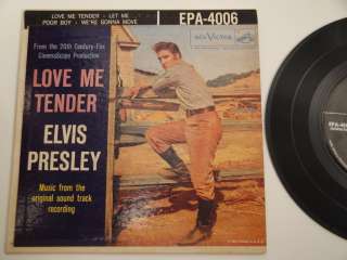   Presley RCA Victor EPA 4006 Love Me Tender, 45 rpm EP Picture Sleeve