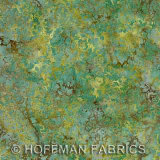   Mariposa Grove Batik Ivy Green Fat Quarter Hoffman Quilt Fabric  