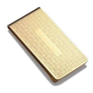  Gold Waffle Pattern Metal Plated Money Clip Everything 