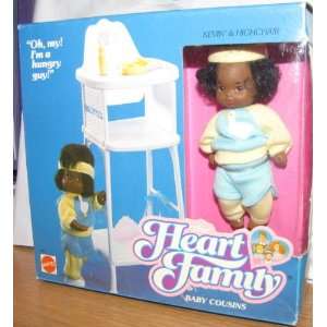  Heart Family Kevin Doll and Highchair 1988 Mattel Toys 