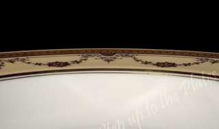   Vintage Gold Encrusted Beaded Cabinet Rimmed Soup Bowl c1905  