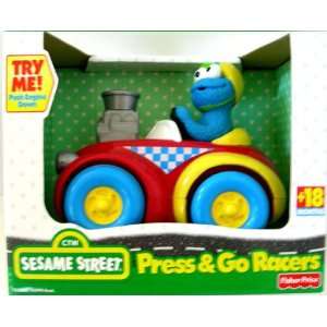  Sesame Street Press & Go Racers   Cookie Monster Toys 