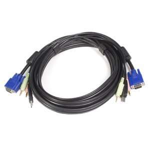  10 ft 4 in 1 USB VGA KVM Cable w/ Audio. 10FT 4 IN 1 USB VGA AUDIO 