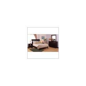  Modus City II Upholstered Sleigh Bed in Coco 5 Piece 