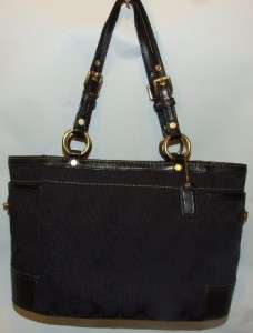 Coach Signature Gallery Tote Bag Purse Handbag 11237 Black  