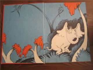 Horton Hears a Who First Edition 2nd State (Full Ears on back) Dr 