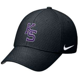  Nike Kansas State Wildcats Black Mesh Fitted Hat Sports 