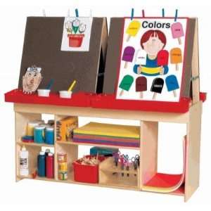  Wood Designs Art Centre for Four Childrens Easel Arts 