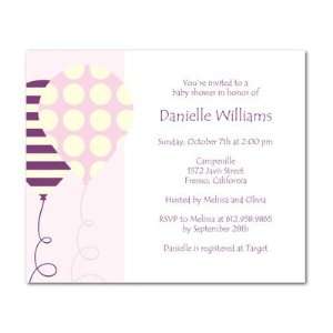  Baby Shower Invitations   Patterned Balloons Daiquiri By 