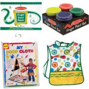  Melissa & Doug Preschool Finger Paint Set of 4 Items Toys 
