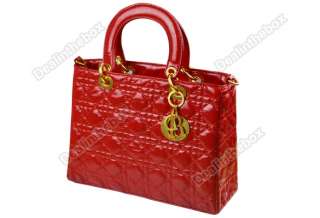 Women Tote Sweet PU Leather Handbag Shoulder Bag Purse  