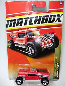 2011 Matchbox #81 Coyote 500 RED/SNAKE/MOC  