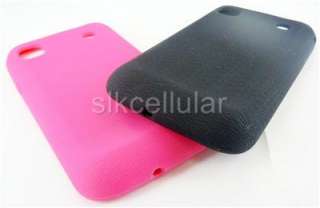 Lot2 New Original OEM T Mobile Samsung Vibrant T959 Blk+Pink Gel Skin 