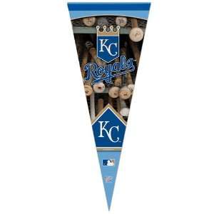  Kansas City Royals Pennant   Premium Felt Bat Style 