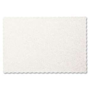  White Glassine Embossed Liners   15 Inches x 20 Inches 