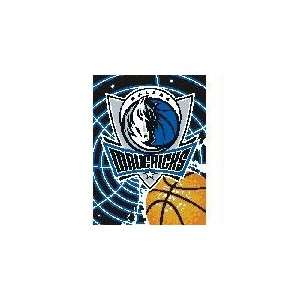   Mavericks NBA Royal Plush Raschel Blanket (Vortex Series) (60x80