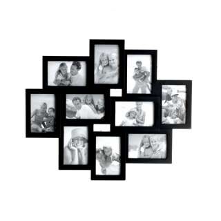 Melannco Black 10 Opening Wall Photo Picture Frame  