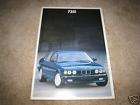 1987 BMW 735 735i sales brochure MINT