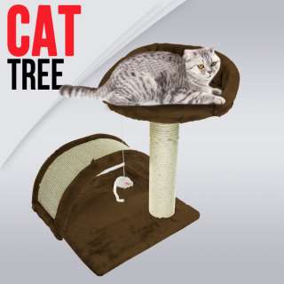 New Cat Post Tree Scratcher Furniture Play House Pet Bed Kitten Toy 