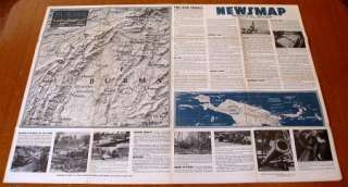 NEWSMAP WW II Poster 1944 Normandy Front Vol. 2 No. 52F  