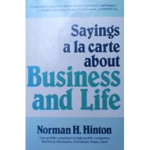  Sayings a LA Carte About Business and Life (9780533082940 