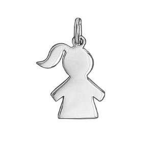  Sterling Silver Girl Pendant Jewelry