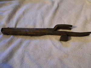 Vintage Double Roofing Nail Remover With Hammer Square Wooden Handle 