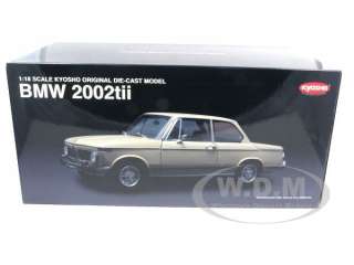   new 1 18 scale diecast car model of bmw 2002 tii taiga beige by kyosho