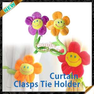   Sunflower Tie Back Clasps Tieback Curtain Clip Holdback Holder