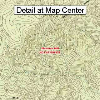 USGS Topographic Quadrangle Map   Massies Mill, Virginia (Folded 