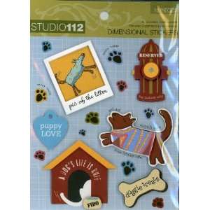    Dogs Life Scrapbooking Dimensional Stickers Arts, Crafts & Sewing