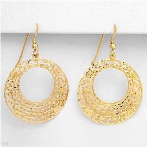 Nice Earrings Made in 14K/925 Gold plated Silver. Total item weight 5 