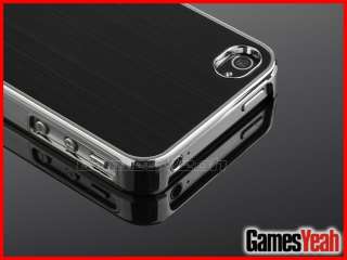   Chrome Hard Case Cover F iPhone AT&T Verizon Sprint 4S 4G  