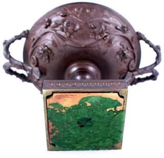 Nice Patina French Bronze Well Cast 19th Cent Urn  