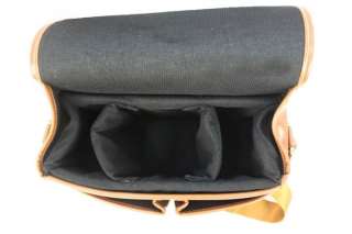 Brown DSLR SLR Camera Bag Shoulder Bag Casual Sling Bag  