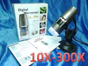 PC USB Digital Microscope 10 300X BGA PCB IC inspection  