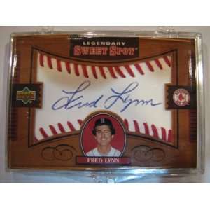  2002 Sweet Spot Fred Lynn Red Sox Autograph Insert BV $25 