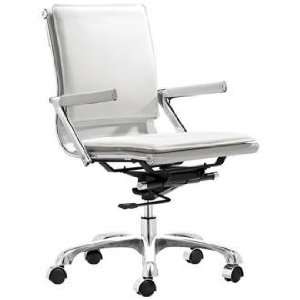  Zuo Lider Plus White Office Chair