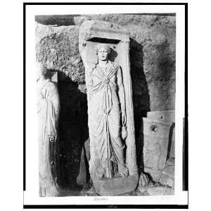  Tomb, Relief sculpture of woman,Athens,Greece 1860s